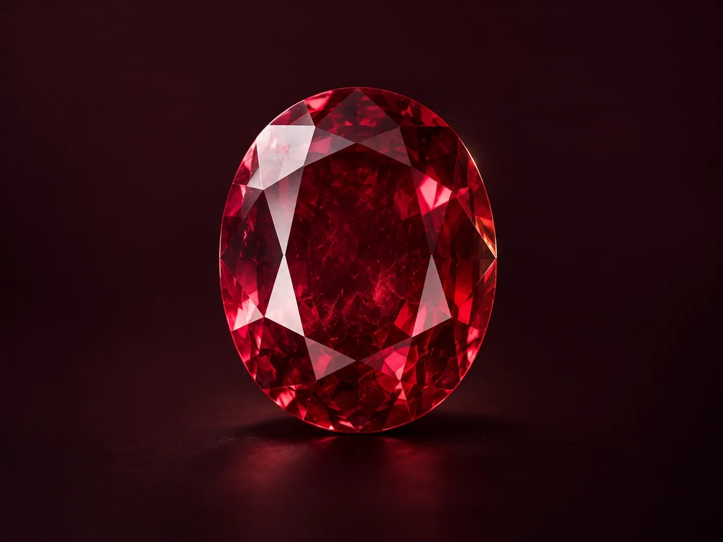 Ruby on dark velvet